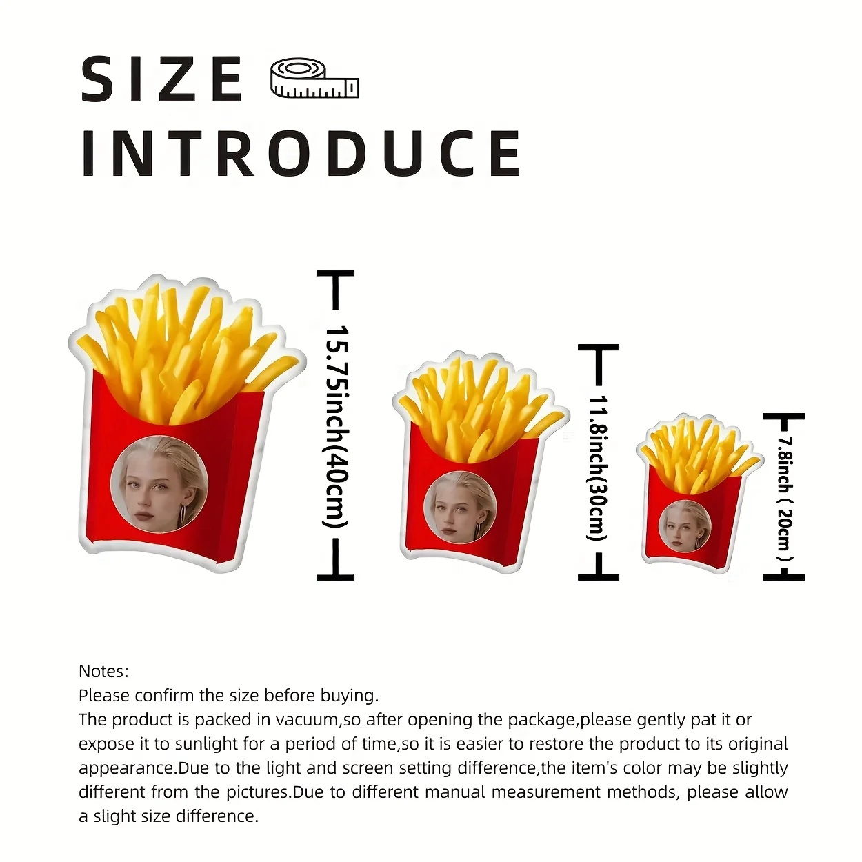 Whimsical Potato Fries Pillow - Perfect Back-to-School Gift