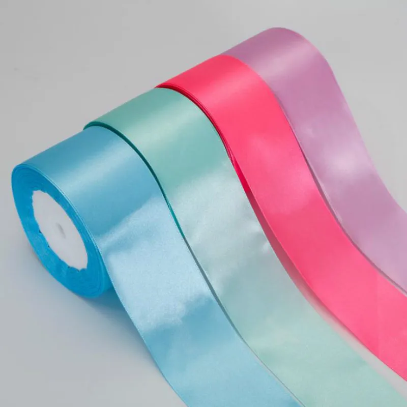 22meters/Roll 0.6cm 1cm 1.5cm 2cm 4cm 5cm Silk Satin Ribbons Crafts Bow Handmade Gift Wrap Party Wedding Christmas Decorations