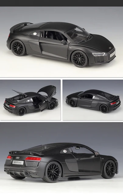 AUDI - ミニカー 1/18 AUDI　R8 V10 PLUS Maisto 1/18 Audi R8 V10 Plus Diecast Sports Car Model Black
