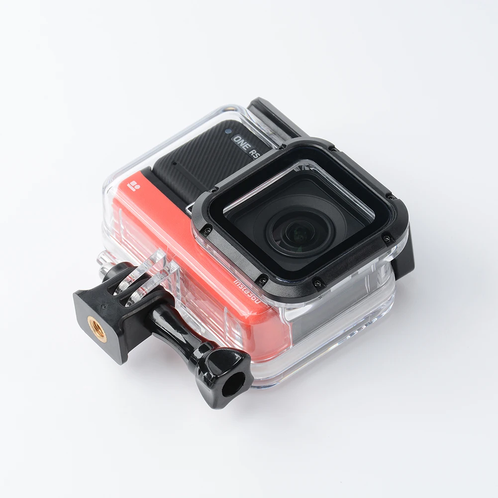 방수 보호 다이빙 케이스, 보호 쉘, 투명 지지대, 60m 스노클링, Insta360 One Rs 4k 액션 카메라용