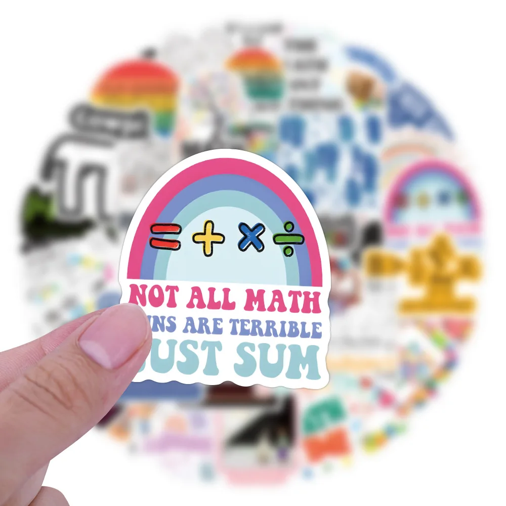 10/60/120PCS Lustige Mathematik Aufkleber Formel Graffiti Sitkcer Gepäck Laptop Telefon Gitarre Auto Fahrrad Skateboard Wasserdichte kinder Spielzeug