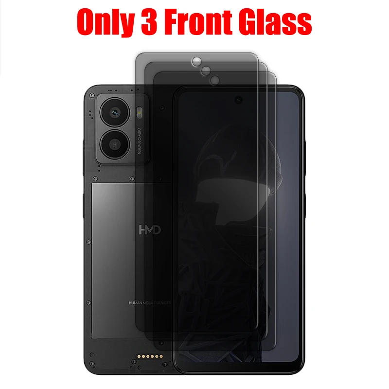 Privacy 9H Tempered Glass Screen Protector with Lens Film