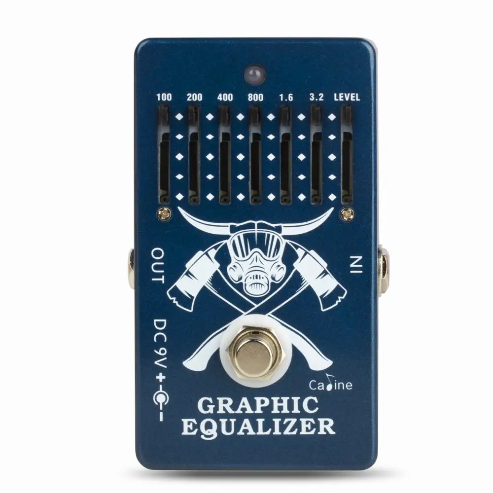 

6-segment 10-segment equalizer effector EQ electric guitar bass instrument universal gain adjustment dual output
