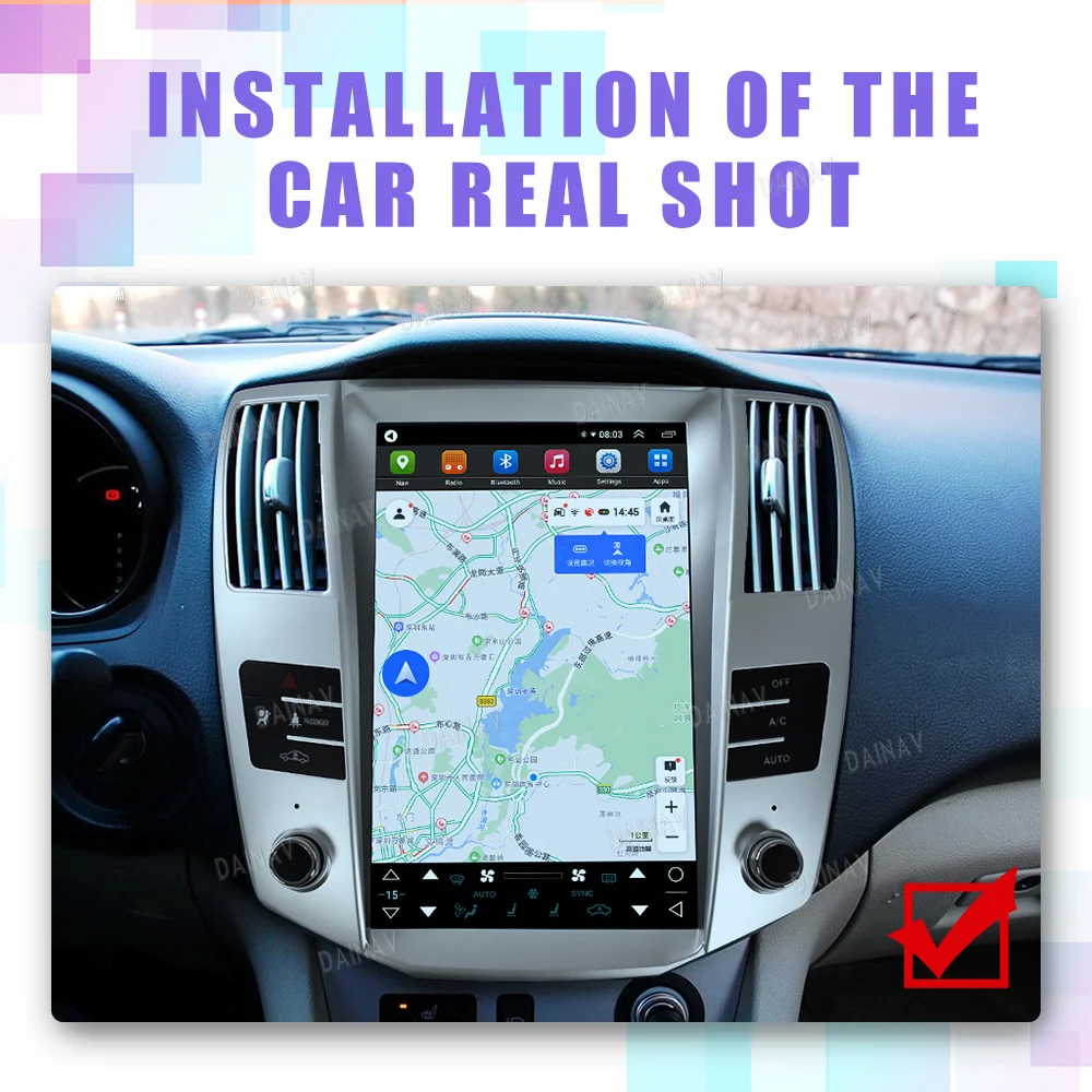 

12.1Inch Android 13 Car Radio For Lexus RX RX300 RX330 RX350 RX400H 2004 2005-2008 Auto Carplay Multimedia Player GPS Navigation