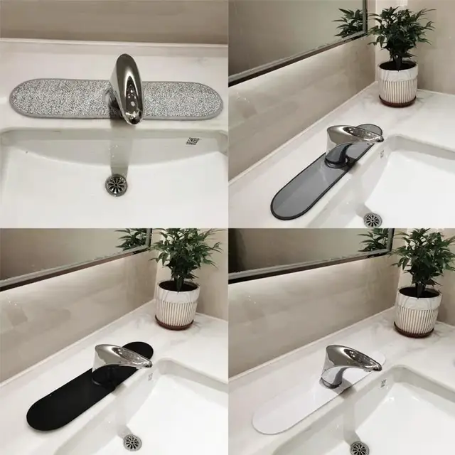 Konyhai Csaptelep Abszorbens Szőnyeg Mosogató Fröccsöntő Mikroszálas Splash Fogó Négyzet Alakú Munkalapos Konyha Tisztítás - Image 4