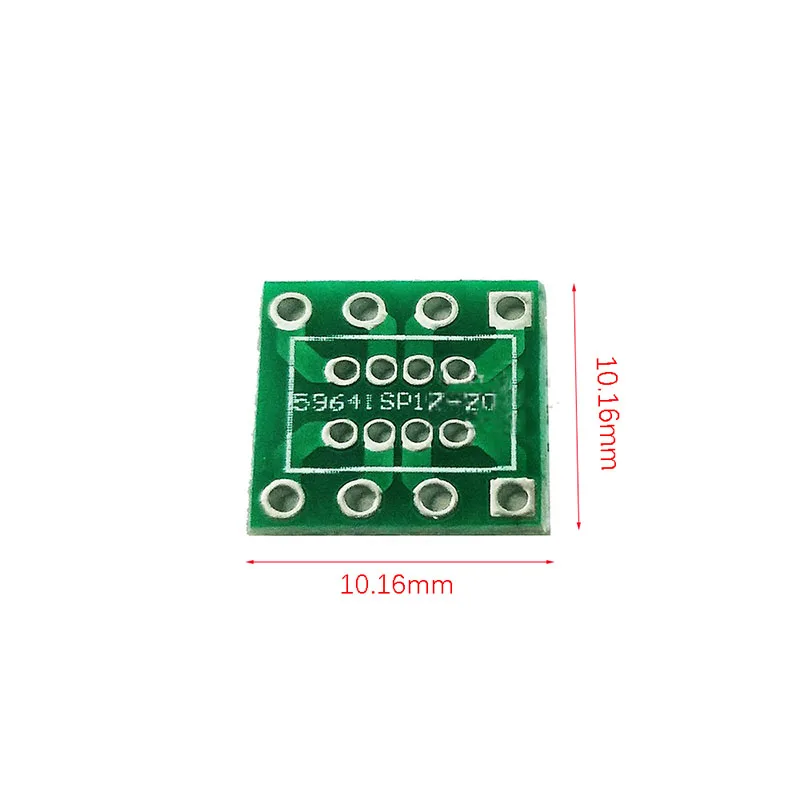 1 Stück Leiterplatte adapter platine Dip8 auf Sop8 Inline-zu-Patch-Adapter Soundkarten-Upgrade-Platine 1,27 auf 2,54mm Konverter buchse