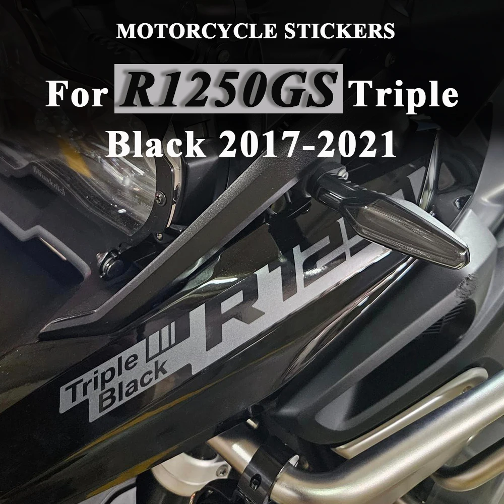 Motorcycle Front Fairing Stickers for R1250GS Triple Black 2018 2019 2020 PVC Motorbike Decal For BMW R 1250 GS 1250GS 2017-2021