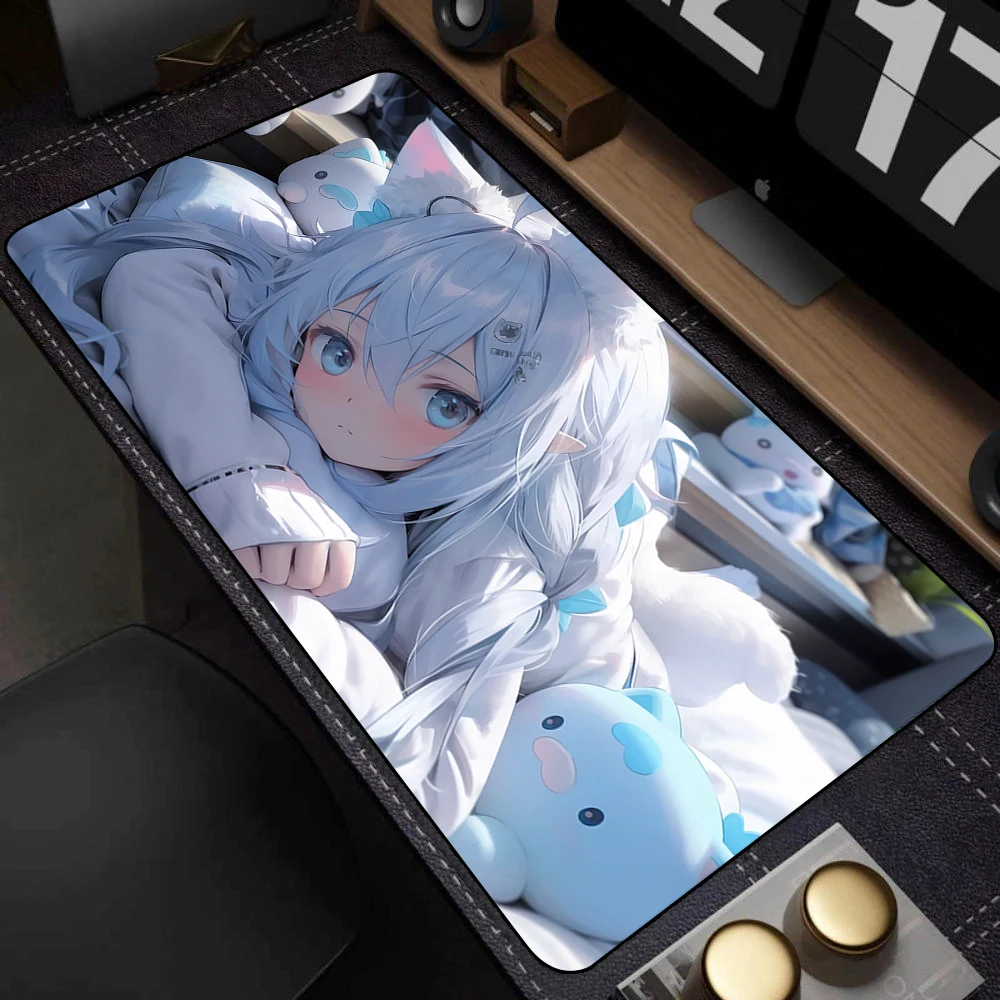 Anime Girls Rubber Mouse Pad Kawaii Non-Slip Pink Desk Mat Cute Large Gaming Mousepad Gamer HD Print Mouse Mat Game Keyboard pad mouse pad gaming mousepad computer desk mat