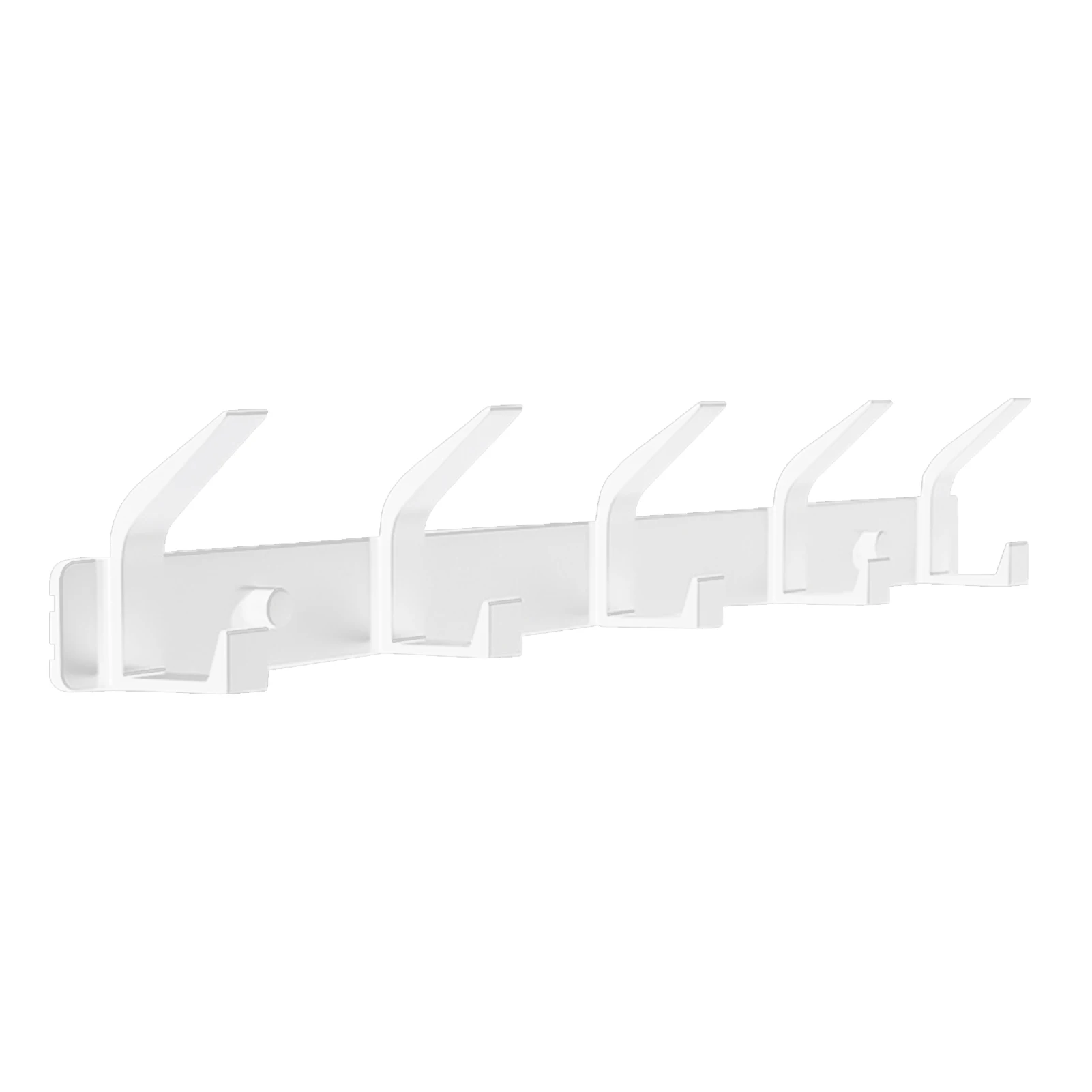 

With 5 Hooks Coat Rack Cloakroom Bedroom Grey Black White Hanging Clothing Multifunctional Wall Mount Kitchen Bathroom Entryway