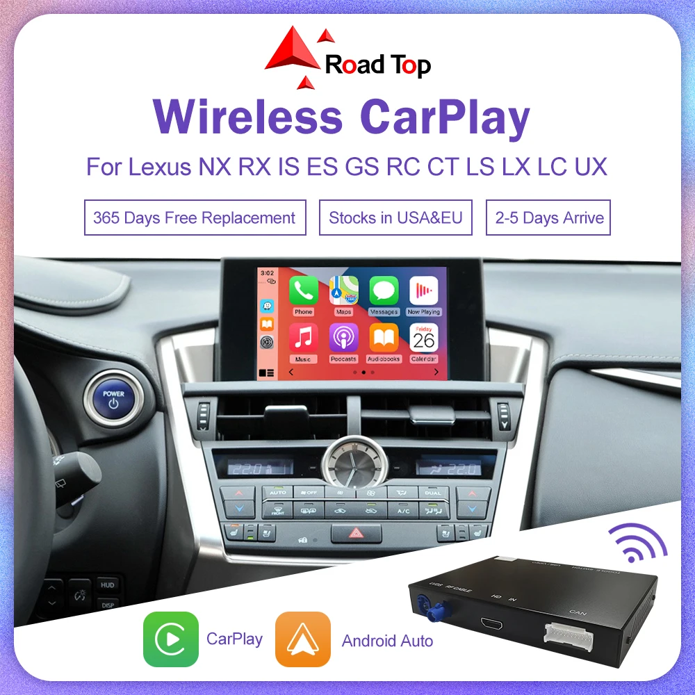 ワイヤレス CarPlay レクサス NX RX IS ES GS RC CT LS LX LC UX GX