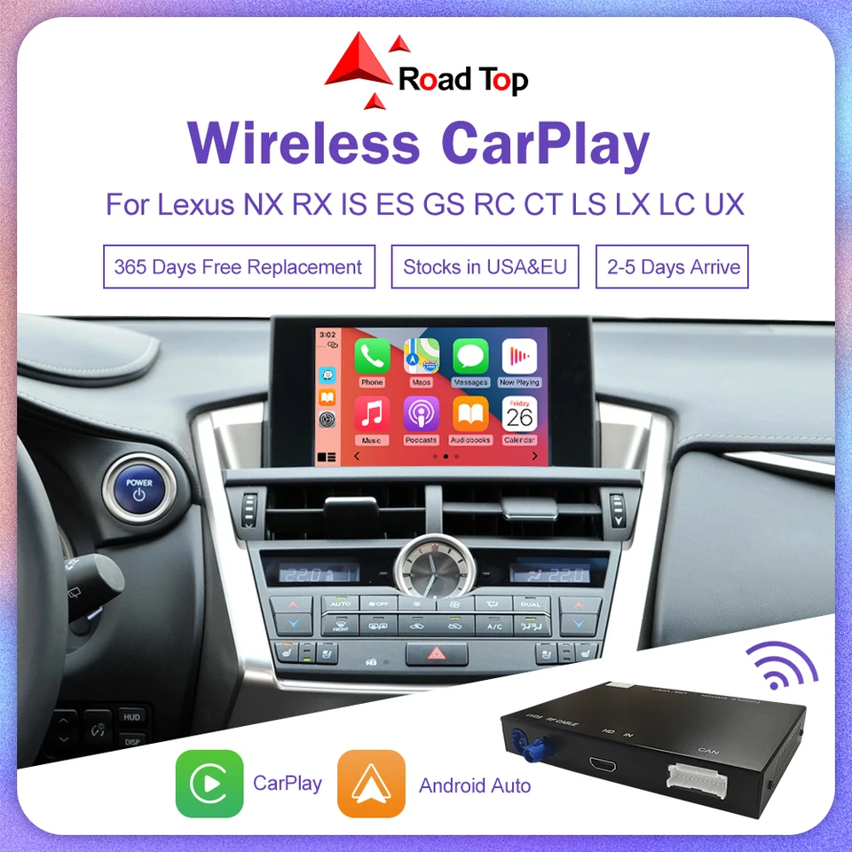 ワイヤレス CarPlay レクサス NX RX IS ES GS RC CT LS LX LC UX GX