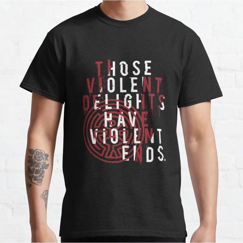 Violent 80er Jahre Vintage Scifi Westworld Gruselfilm Cowboy Horrorfilm Grafik T-Shirts für Männer große Erwachsene Tops S-6XL