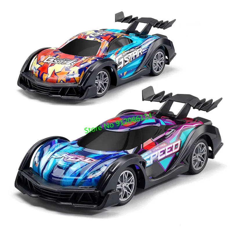 1:18 Championships Electronic Mini RC Racing Car 2.4G High Speed Drift Sports Radio Control Car Toys with Colorful Led Lighting 6