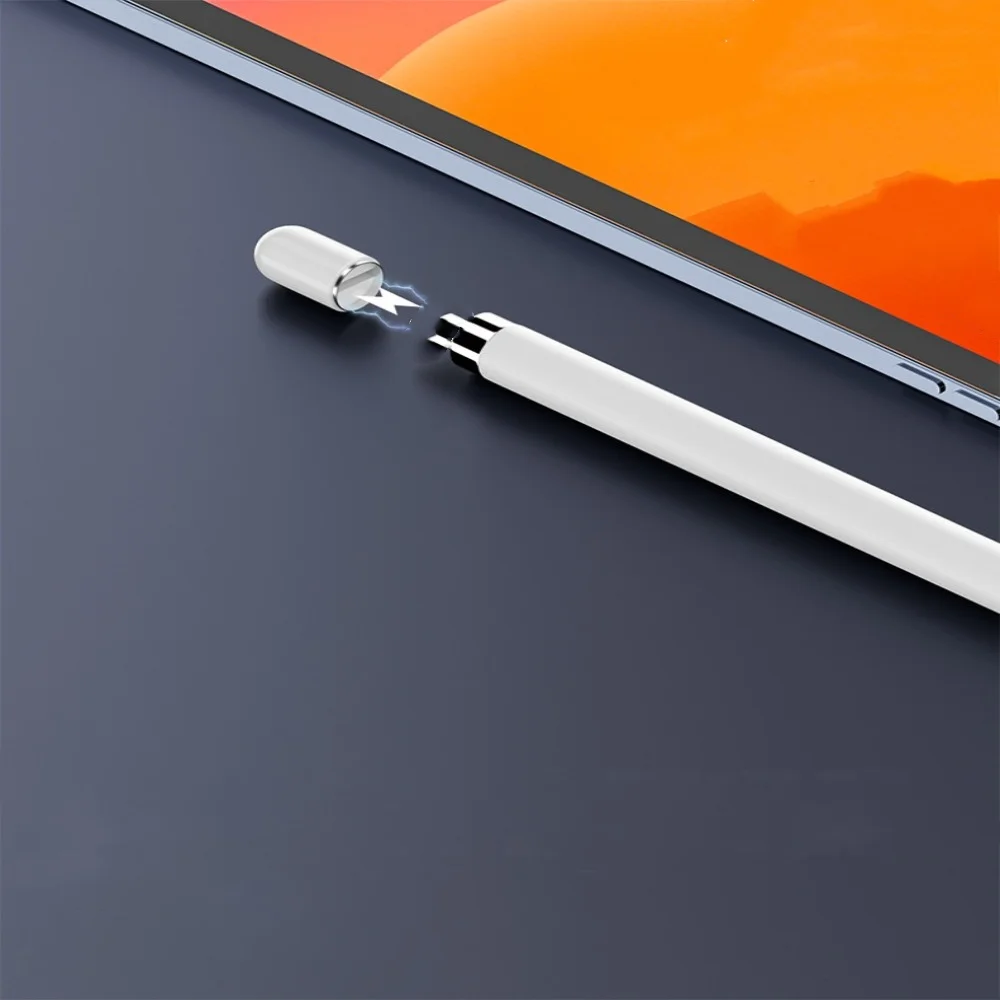 3PCS/Set Charging Adapter Magnetic Pencil Cap Stylus Replacement Built-in Smart Chip Lightweight for Apple Pencil 1 Accessories