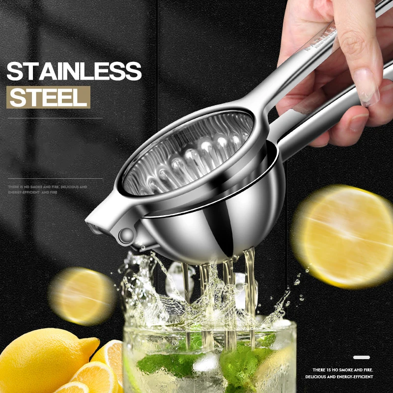 

Home Manual Lemon Squeezer Orange Juice Squeezer Stainless steel Orange Lemon Hand Pressed Fruit Juice Kitchen Squeezer Tools
