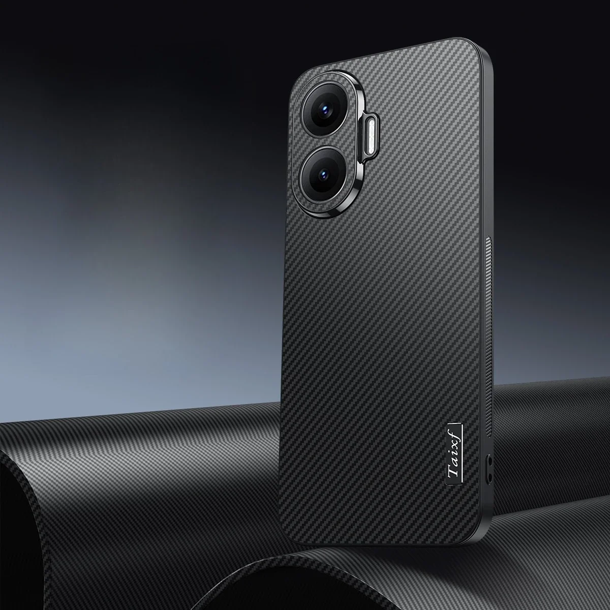 Carbon Fiber Pattern Shockproof Silicone Protection Case