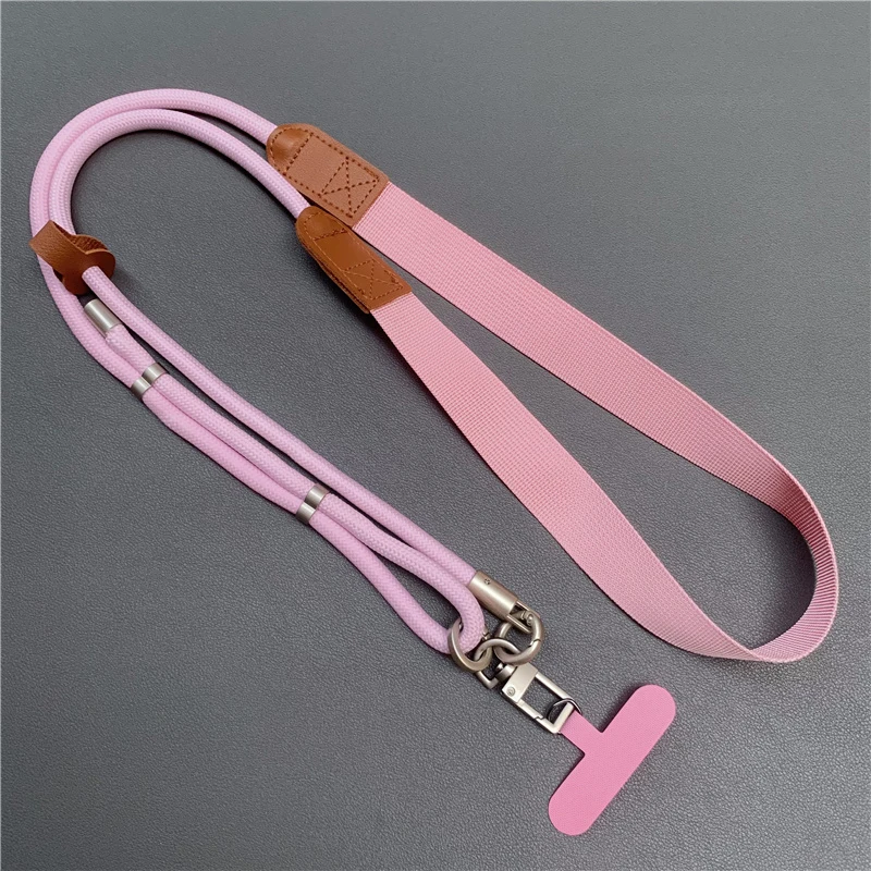 Luxury 150cm Adjustable Widened Shoulder Phone Lanyard with High-End Decompression Feature