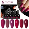 MSRUIOO 8ml Sparkly Rose Red Pink Gel Nail Polish Nail Supplies Vernis Semi Permanent Nail Art Varnish Manicure Soak Off UV Gel 4