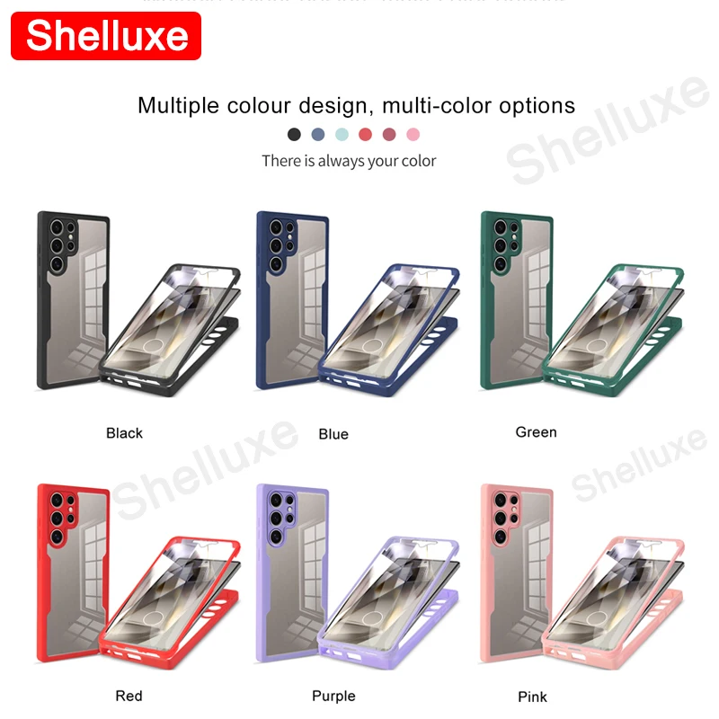 360 Full Body Front+Back Clear Silicone Case Cover - Enhanced Protection