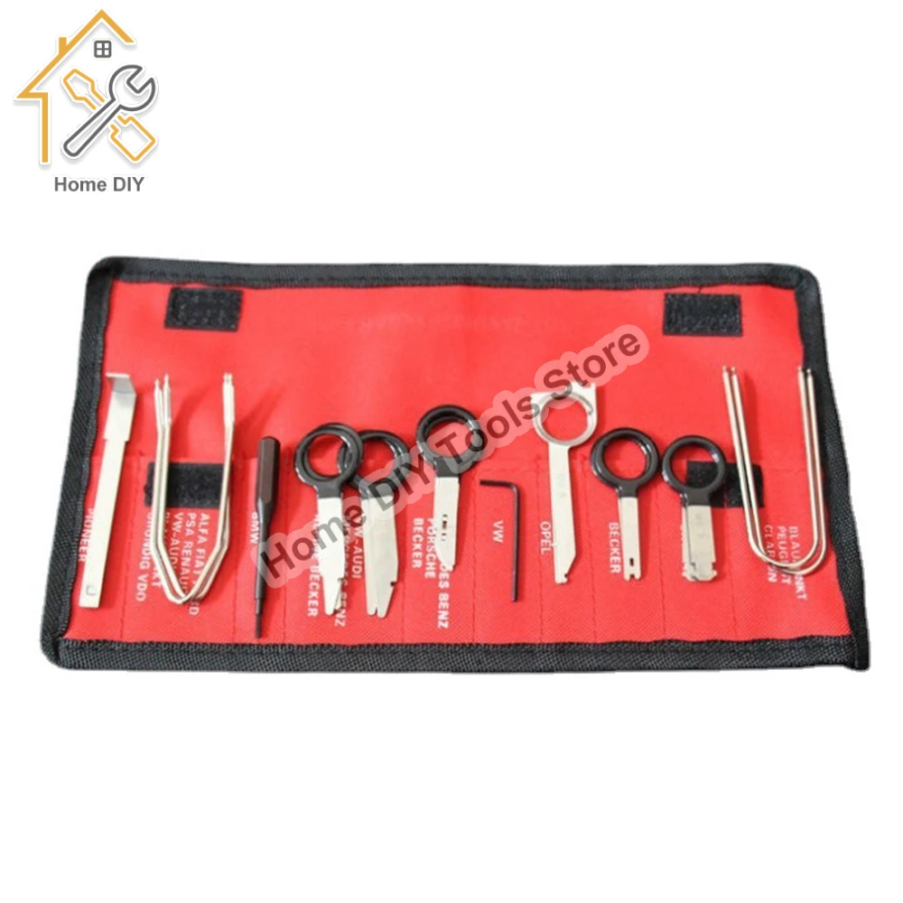 20pcs Stereo Dash CD Player Removal Tool Set Automobile Accessories Car Radio Audio Removal Install Key Kit