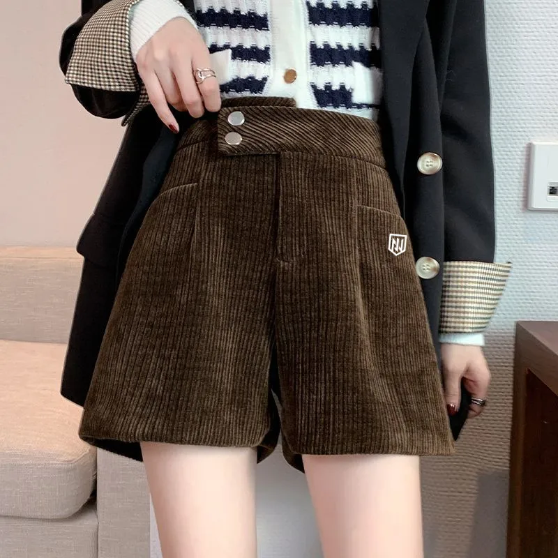 Autumn Winter Golf Wear Women Luxury Brand Golf Shorts Chenille Fashion High Waist Boots and Pants Women Clothes골프 반바지