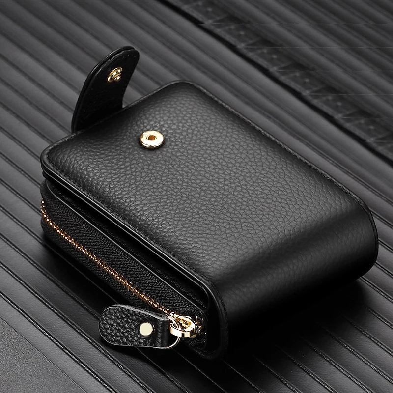 Genuine Leather Driver's License ID Card Holder Wallet Male and Female Credit Card Bag Large Capacity Case ID Bag