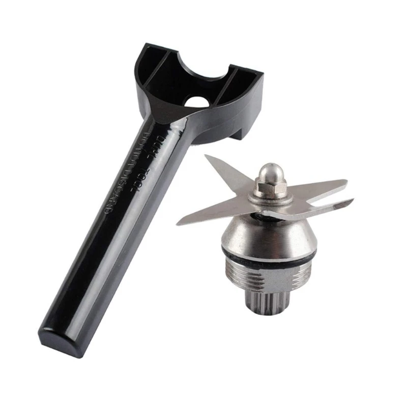 

Stainless Steel Plastic Wrench Blender Replacement Parts Blender Assembly Plastic and Stainless Steel Material Dropship
