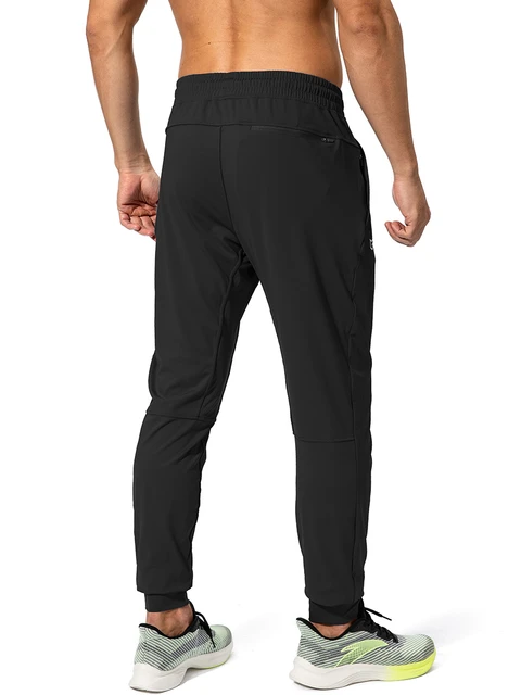 Pantalones de chándal con bolsillos y cremallera para hombre, pantalones  atléticos de entrenamiento, Joggers de fútbol, correr y entrenamiento