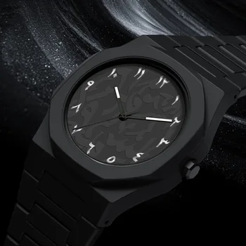 Middle Eastern Popular Sports Watches for Men and Women Dopamine Quartz Watches Niche Fashion Waterproof Stainless Steel 1