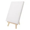 Mini Canvas and Natural Easel Set Party Decoration Painiting Bracket for Outdoor Traveling Landscape Drawing Use 1