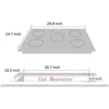 30 Inch LPG/NG Gas Cooktop Dual Fuel 5 Sealed Brass Burner Stainless Steel Hob 110V AC pulse Ignition Stainless 4