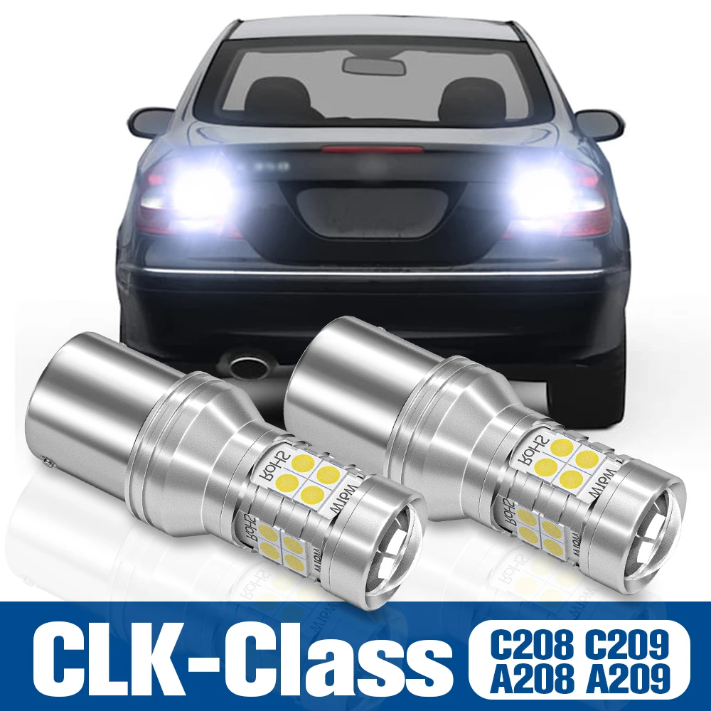 

2pcs LED Reverse Light Back up Lamp Accessories Canbus For Mercedes Benz CLK Class C208 C209 A208 A209 2004 2005 2007 2008 2009