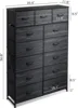 all Dresser for Bedroom with 13 Drawers, Storage Dresser Organizer Unit, Fabric Dresser for Bedroom, Closet, Chest of Drawers 2
