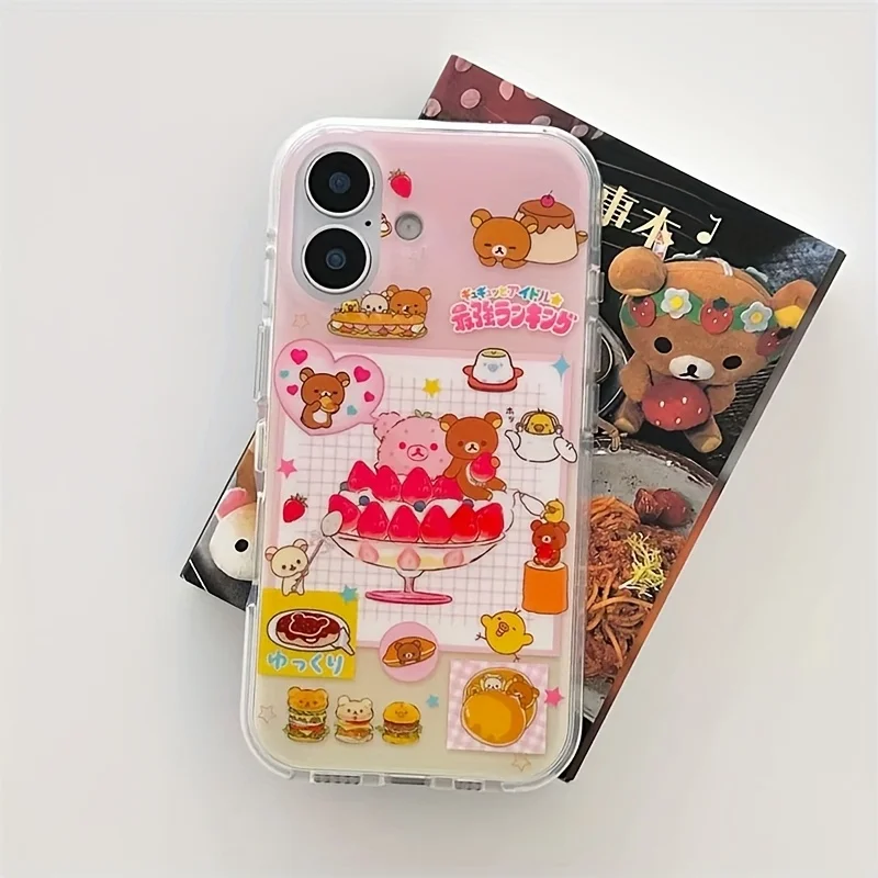 Cartoon Bear Cake Design Phone Case