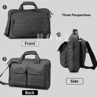 Tactical Range Bag Hunting Accessories Shooting Pistol Case Molle System Magazines Lockable Compartment Multiple Pockets Laptop 2