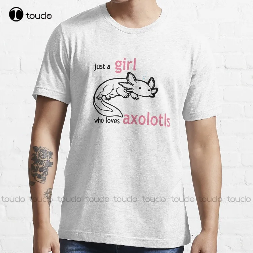 Tylko Dziewczyna, Która Kocha Axolotls Trending T-Shirt Moda Kreatywny Wypoczynek Śmieszne Koszulki Modna Koszulka Lato Xs-5Xl