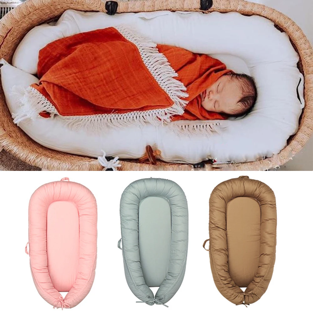 

Baby Nest Bed Bedding Quilt Portable Cribs Travel Bed Infant Toddler Cotton Cradle for Newborn Baby Bed Bassinet Bumper Cunas