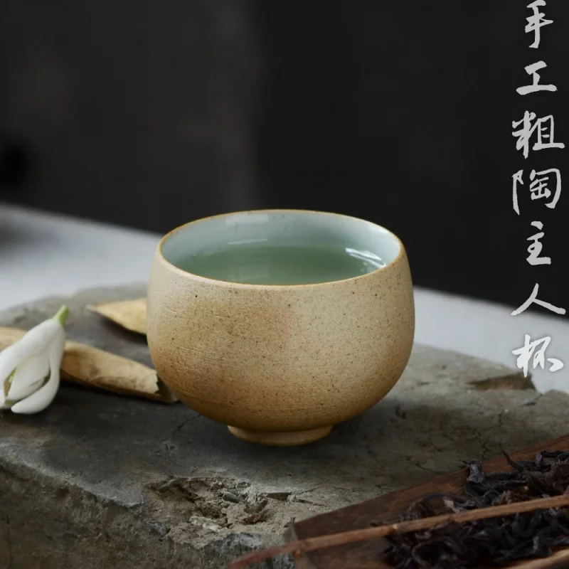 

★Japanese-Style Porcelain Tea Tasting Cup Master Cup Pu'er Small Teacup Household Tea Set Tea Cup Stoneware Kung Fu Teacup Small