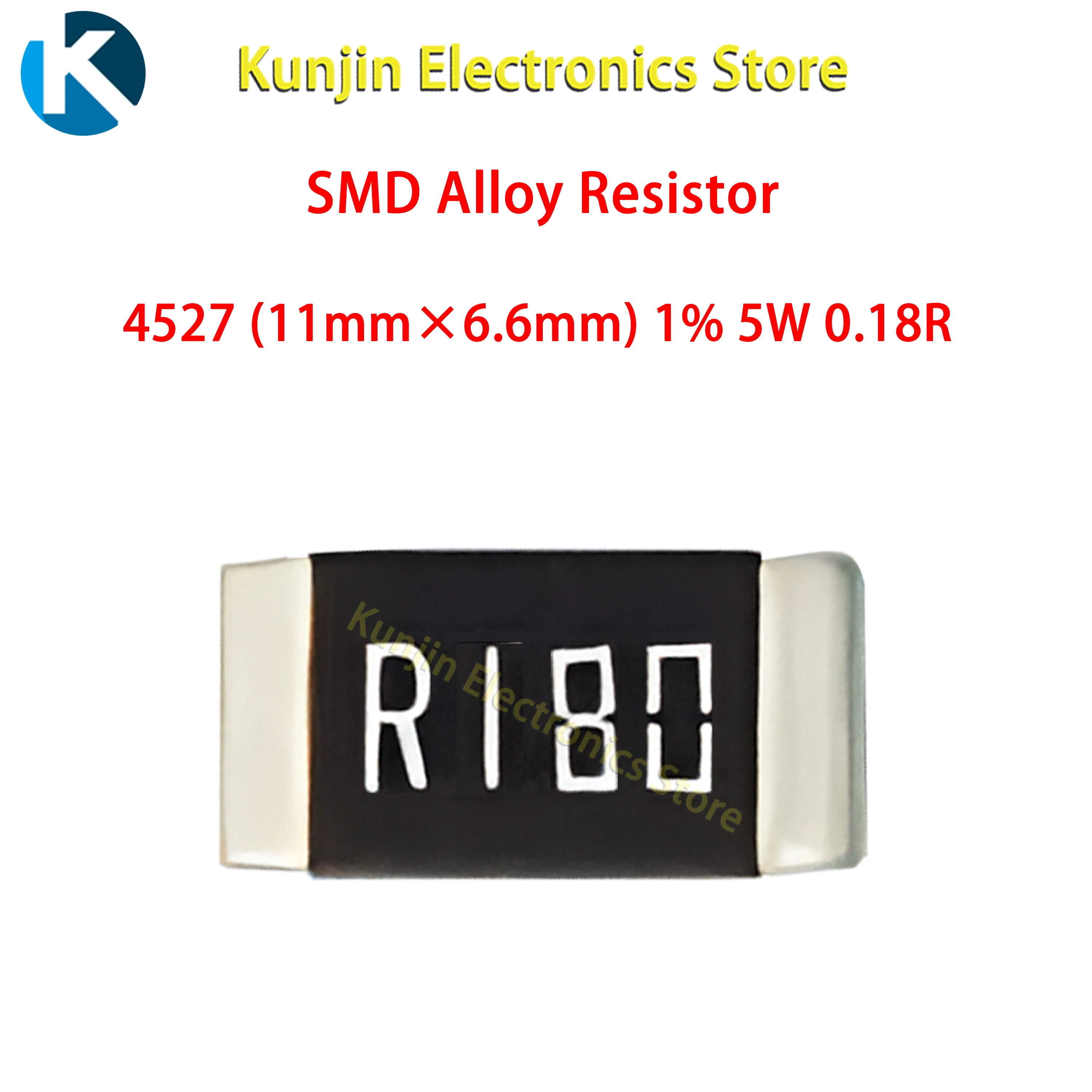 

4527 Ом 1% (11 мм x мм) SMD резистор из сплава 5 Вт