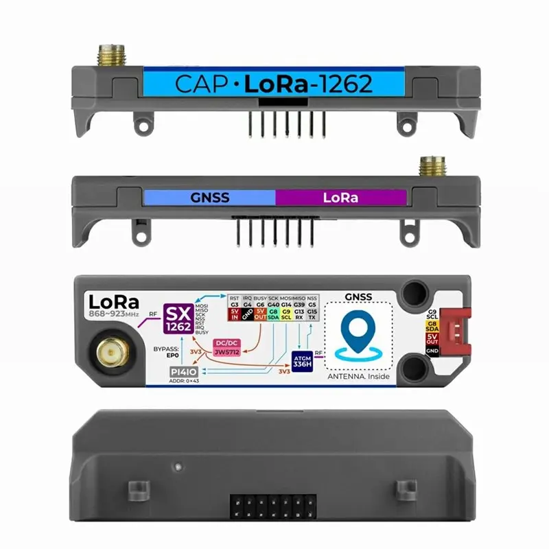 LXYB18B Lora 1262 SX1262 카드퍼터용 캡 Adv 868-923Mhz 2PCS SMA 안테나는 GNSS 글로벌 포지셔닝 모듈을 지원합니다.