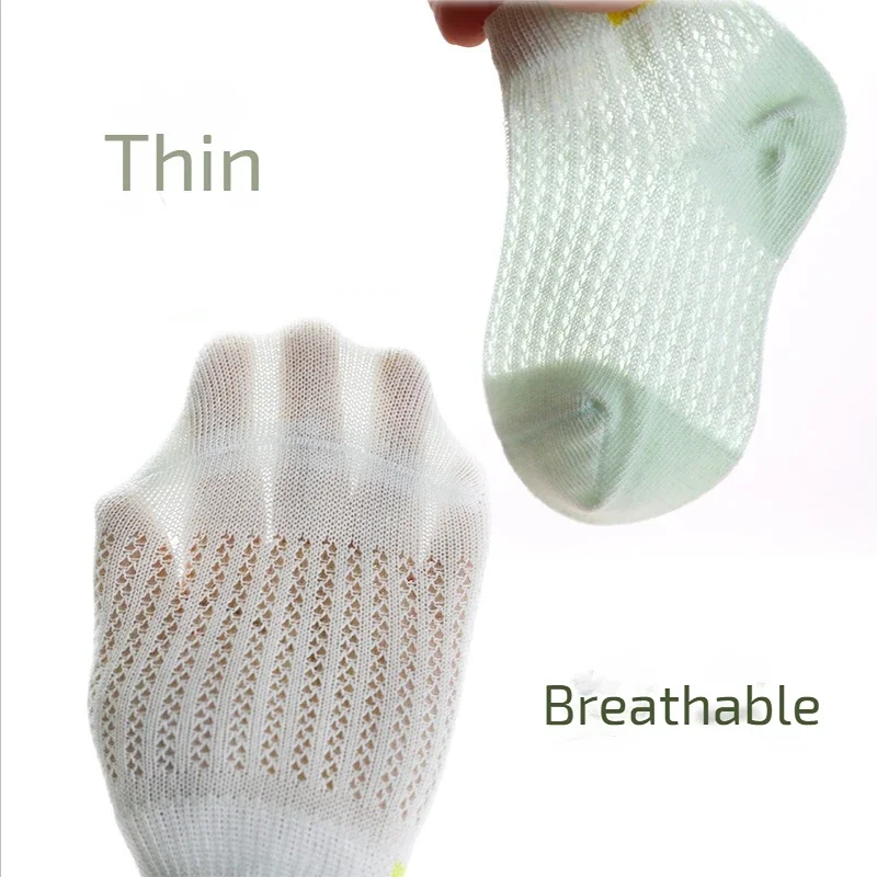 Cute Cotton Baby Short Socks 5 Pairs Toddler Boys Girls Summer Mesh Thin Sock Kids Children Colorful Socks Infant newborn sock kids socks