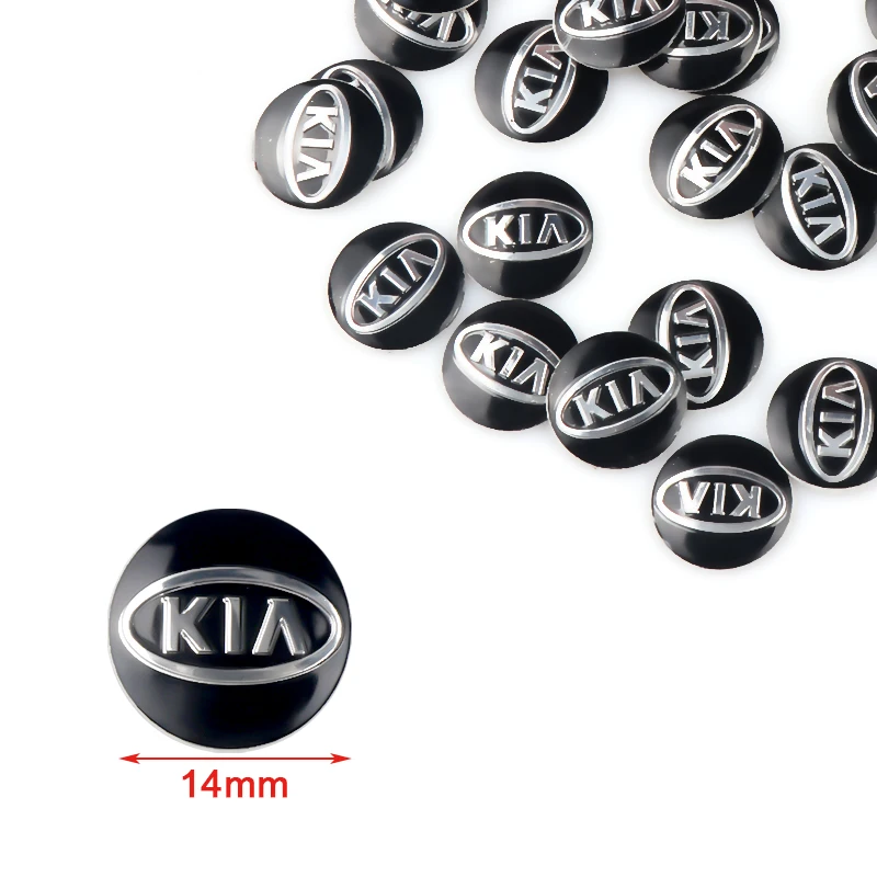 2/5/10 stücke 14mm Auto Schlüssel Emblem Aufkleber Logo Auto Schlüsselbund Emblem Dekoration Aufkleber Für KIA Sportage Picanto Rio Ceed Cerato Soul – Detail 2