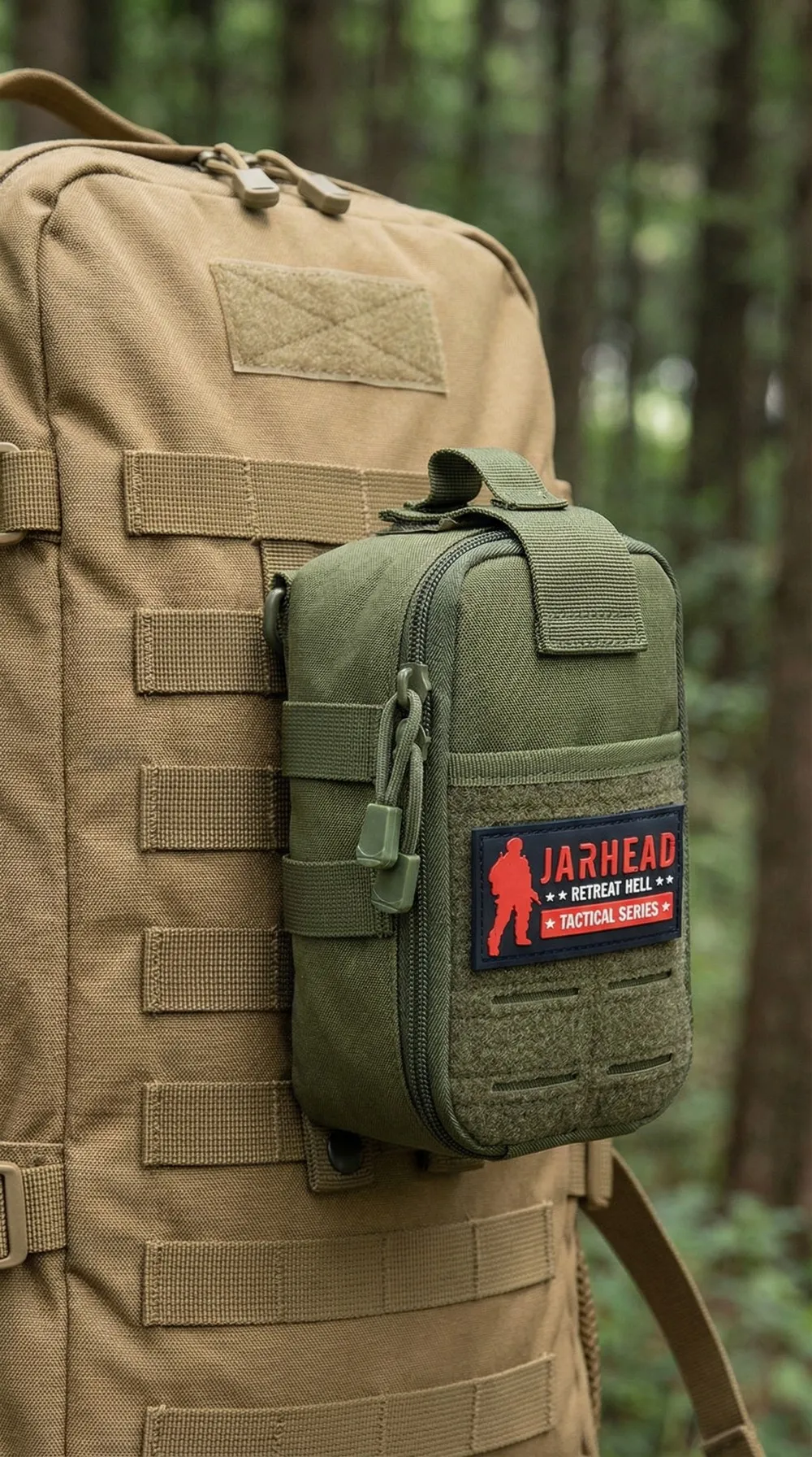 Taktische MOLLE Erste-Hilfe-Tasche 600D Nylon Wasserfeste EDC Medizinische Tasche Organizer für Outdoor Jagd Wandern Camping – Detail 12