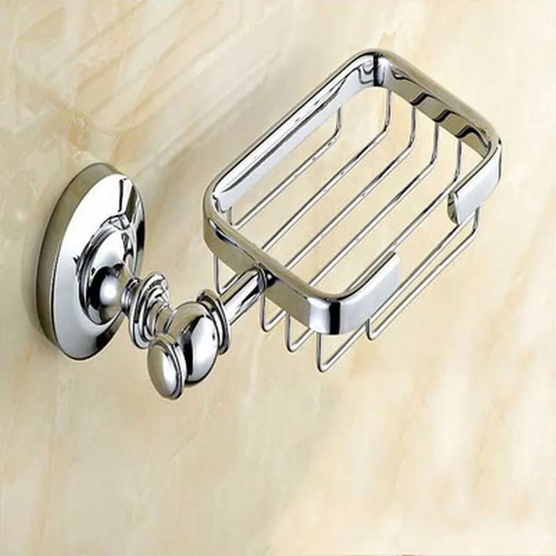 Polished Chrome Brass Wall Mounted Bathroom Accessories Set Towel Bar Soap Dish Robe Hook Toilet Paper Holder aset005