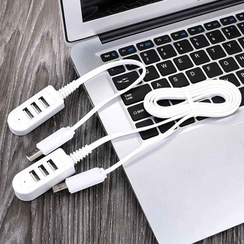 1-5pcs 3In1 USB Splitter Socket Multi-function 3A Charger Converter USB Port Hub Digital Data Cables Accessories Extension Cable 1