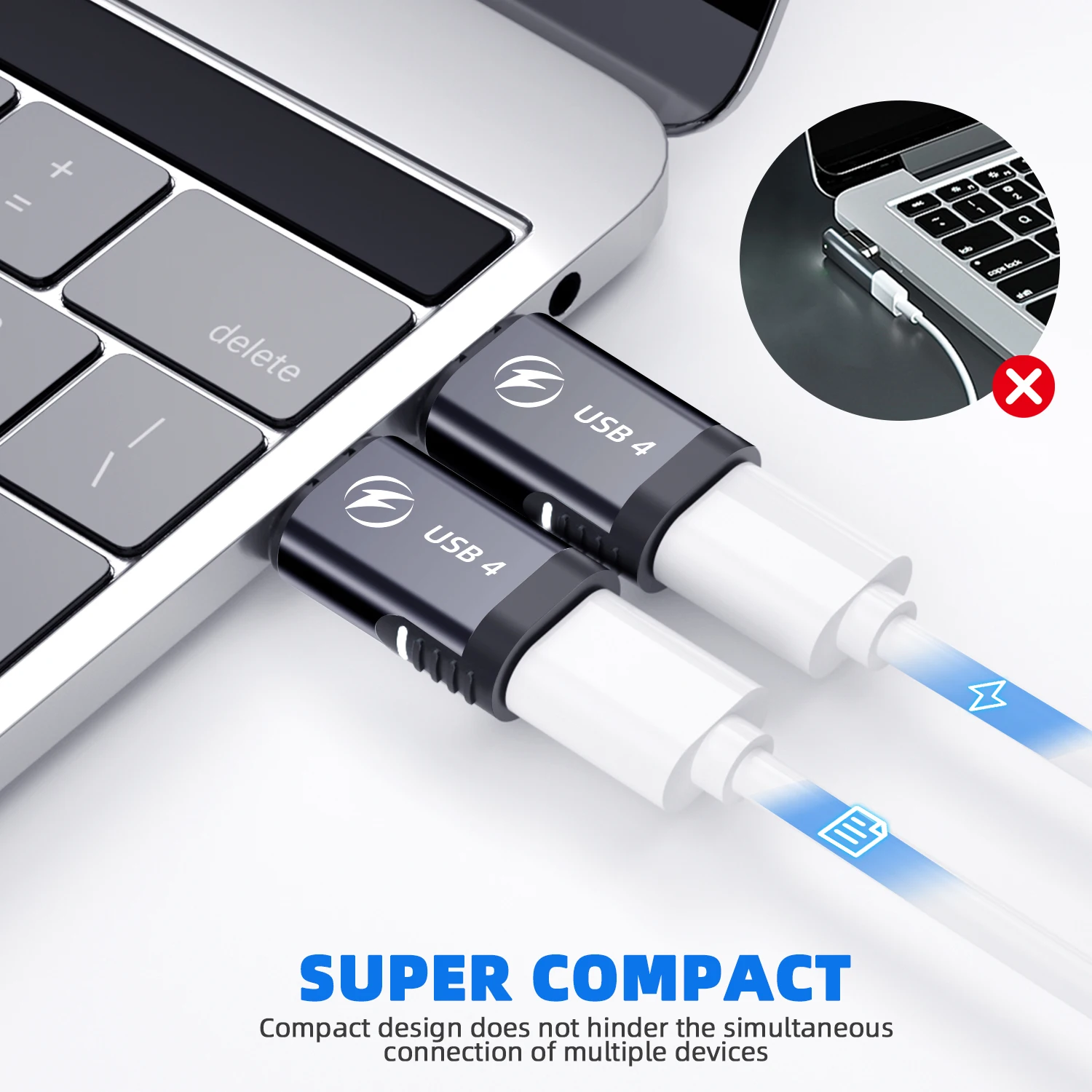 fonken pinos usb adaptador magnético tipo para macbook pro ar samsung usb carregamento rápido ímã conversor