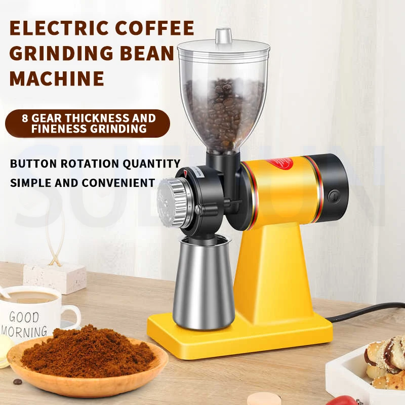 Electric Coffee Bean Grinder Hand-held Grinder Little Flying Eagle Style Grinder Flat Burr Grinding Adjustable Thickness 2