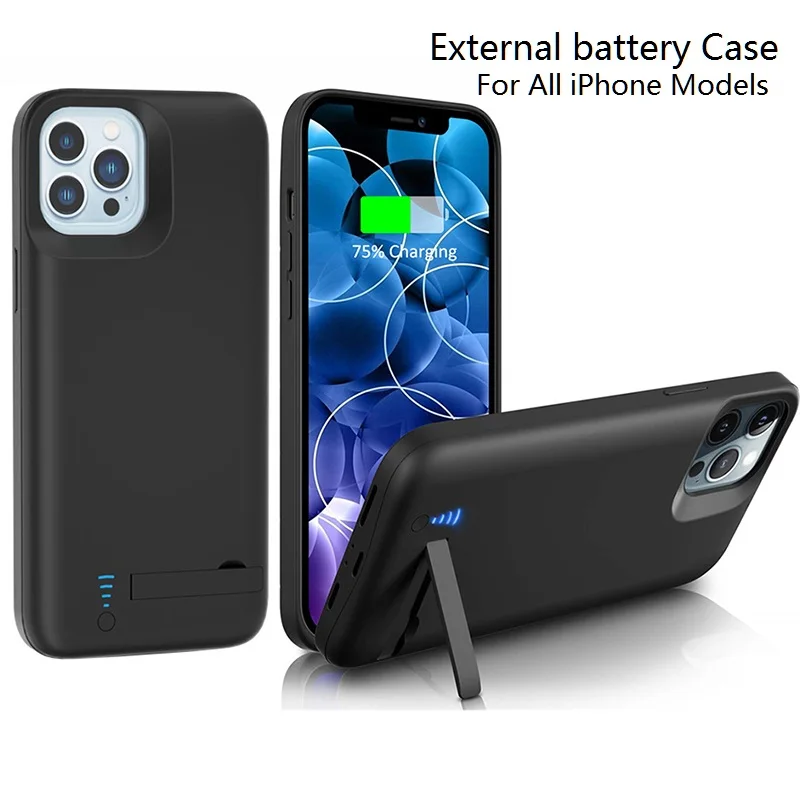 Smart Externe Batterij Case Voor Iphone 14 Portable Power Bank Batterij Oplader Cases Voor Iphone 14 Plus Opladen cover - AliExpress Mobile