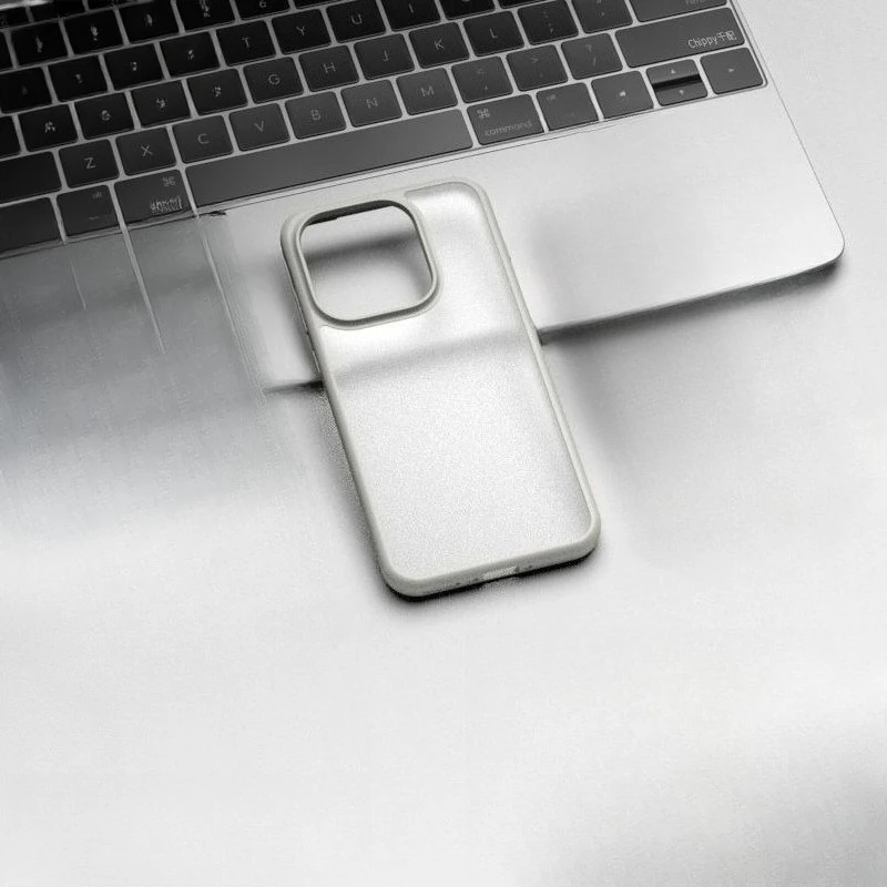 Sleek Frosted Frame Ice-Mist Transparent Shockproof Acrylic Phone Case