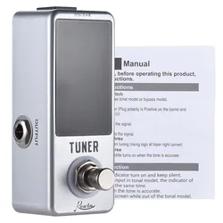 Compact Chromatic Tuner Pedal with LED Display and True Bypass (Effect maker)